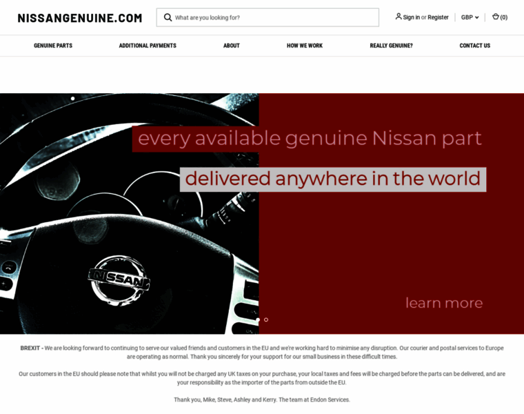 Nissangenuine.com thumbnail