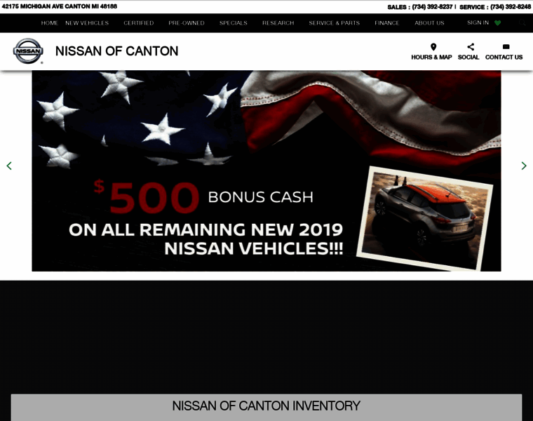 Nissanofcanton.com thumbnail