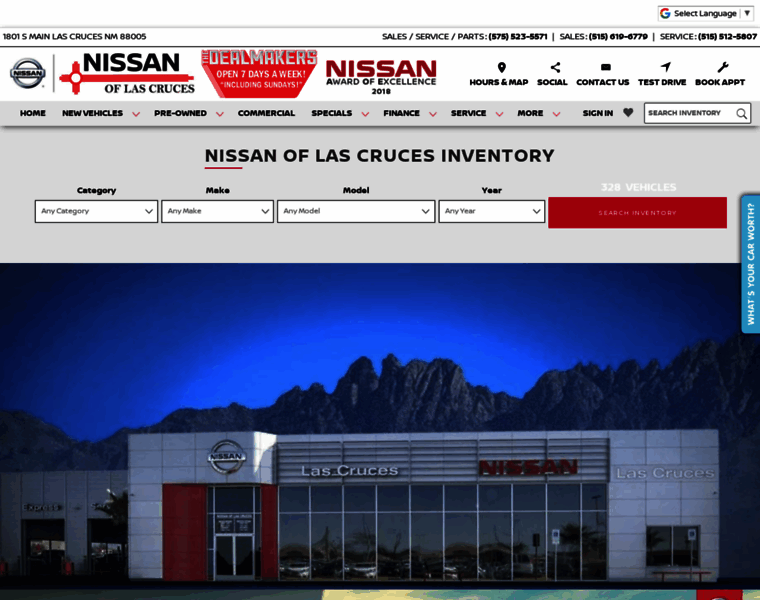 Nissanoflascruces.com thumbnail