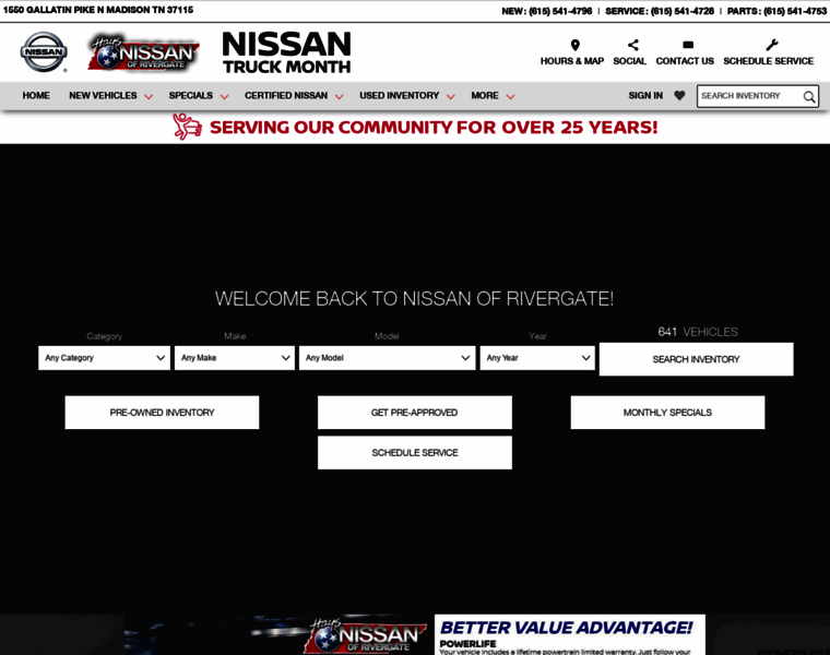 Nissanofrivergate.com thumbnail