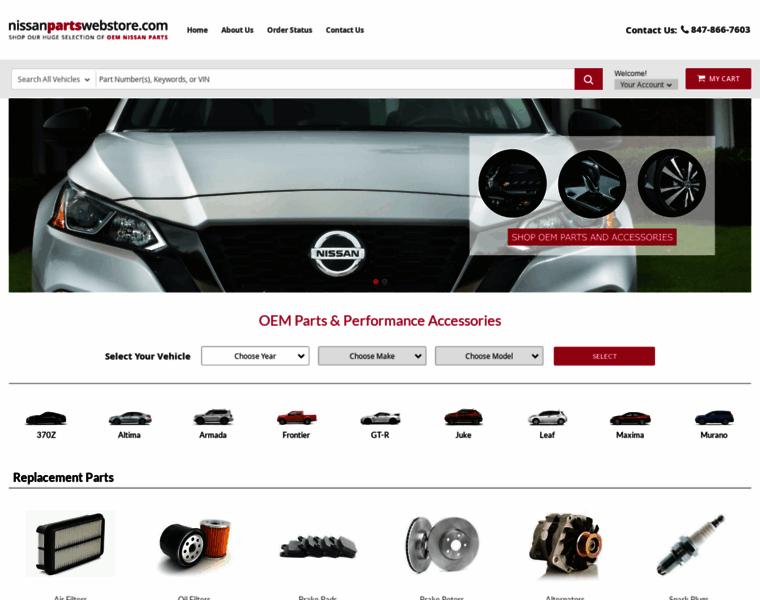 Nissanpartswebstore.com thumbnail