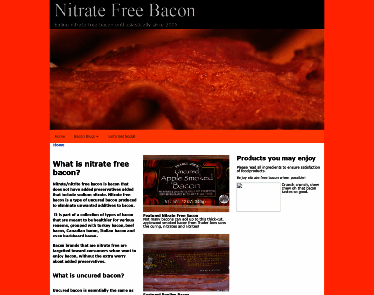 Nitratefreebacon.com thumbnail