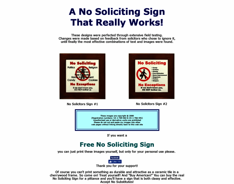 No-solicitors-sign.com thumbnail