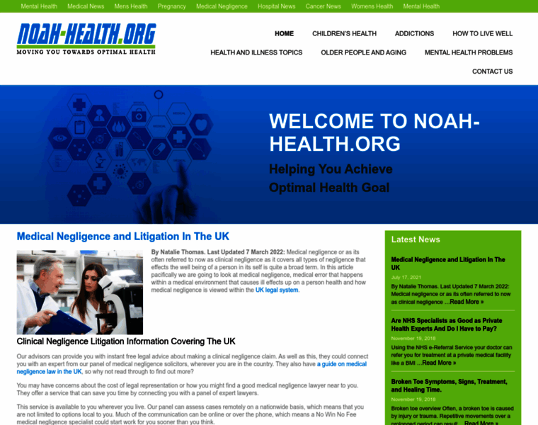 Noah-health.org thumbnail