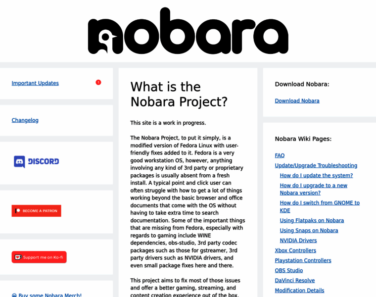 Nobaraproject.org thumbnail