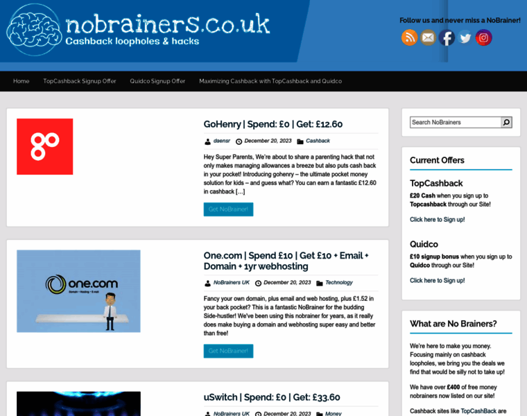 Nobrainers.co.uk thumbnail