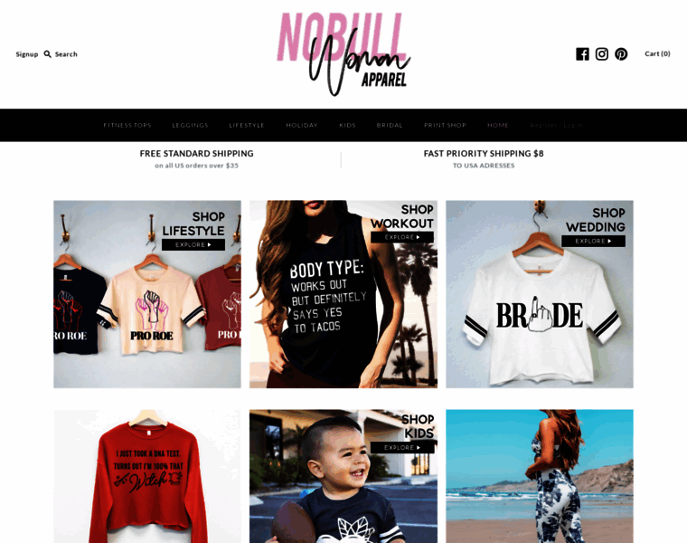Nobullwoman-apparel.com thumbnail