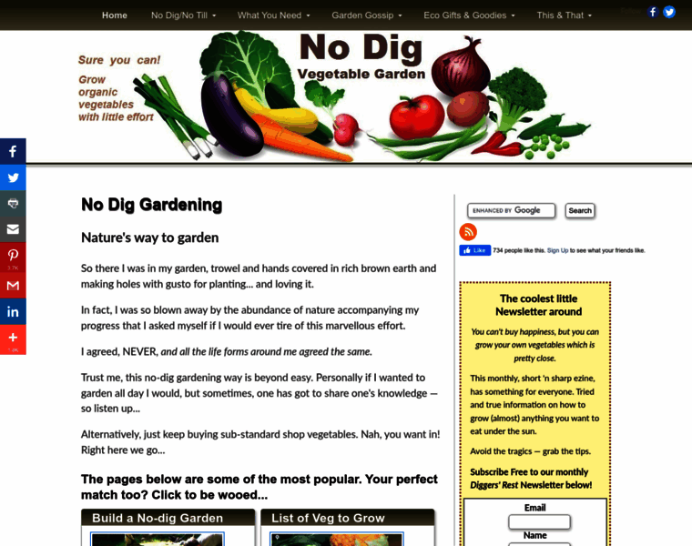 Nodiggardens.com thumbnail