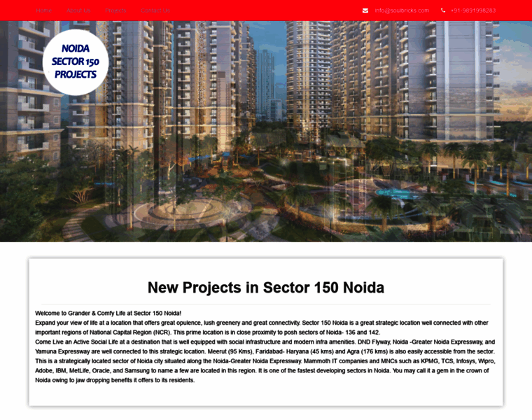 Noidasector150projects.in thumbnail