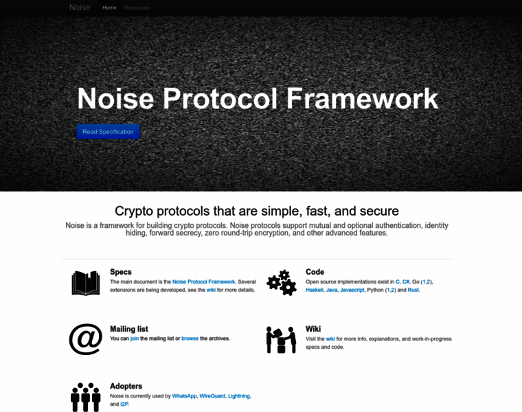 Noiseprotocol.org thumbnail