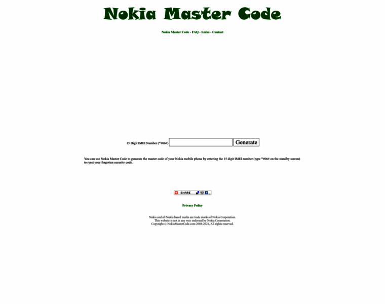 Nokiamastercode.com thumbnail