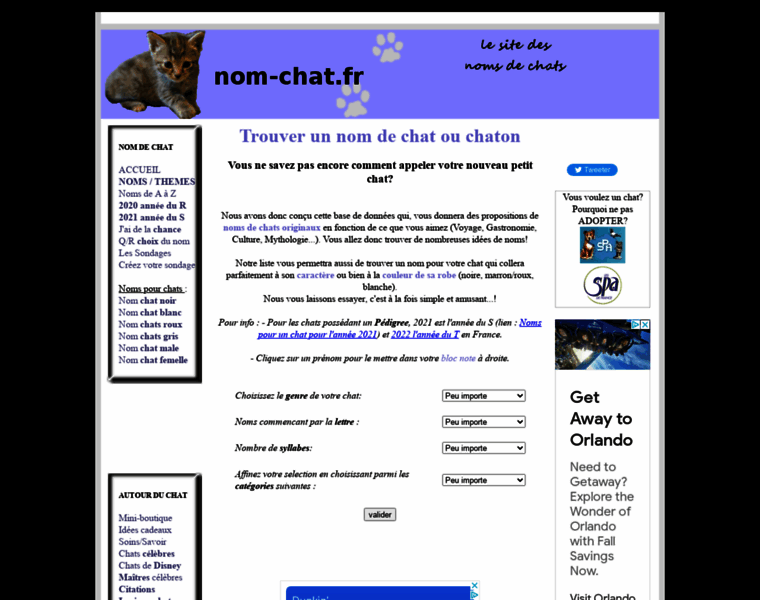 Nom-chat.fr thumbnail