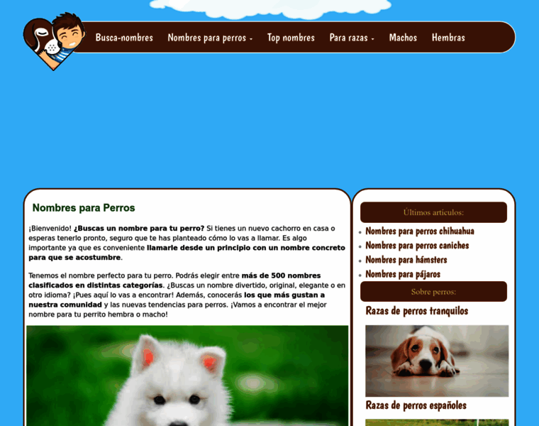 Nombresdeperros.eu thumbnail