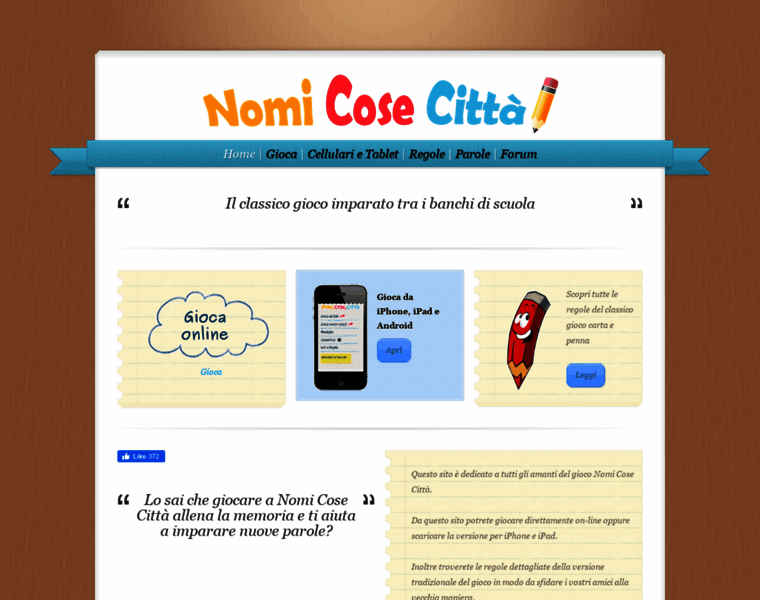 Nomicosecitta.net thumbnail