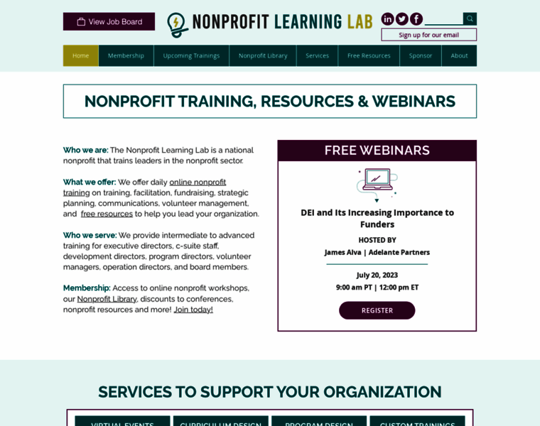 Nonprofitlearninglab.org thumbnail