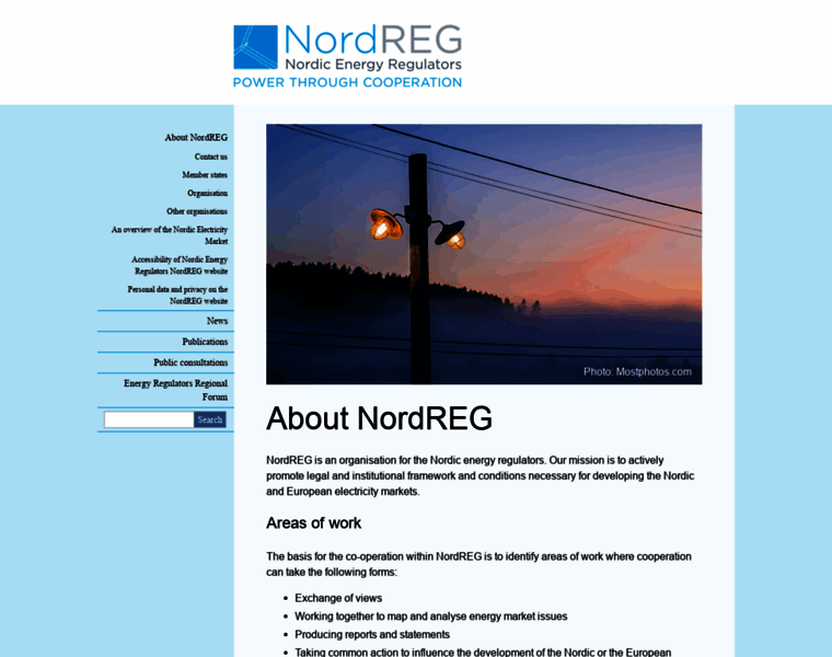 Nordicenergyregulators.org thumbnail