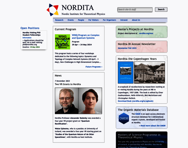 Nordita.org thumbnail