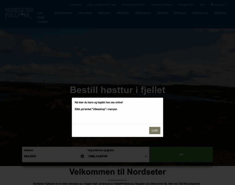 Nordseter.no thumbnail