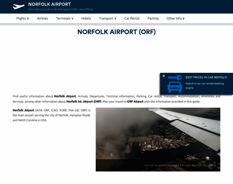 Norfolk-airport.com thumbnail