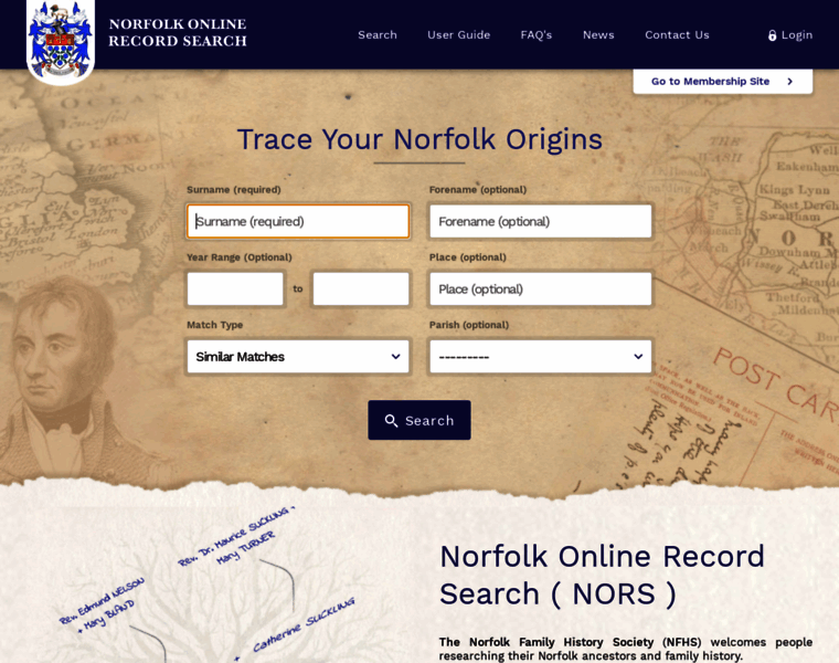 Norfolkonlinerecordsearch.co.uk thumbnail