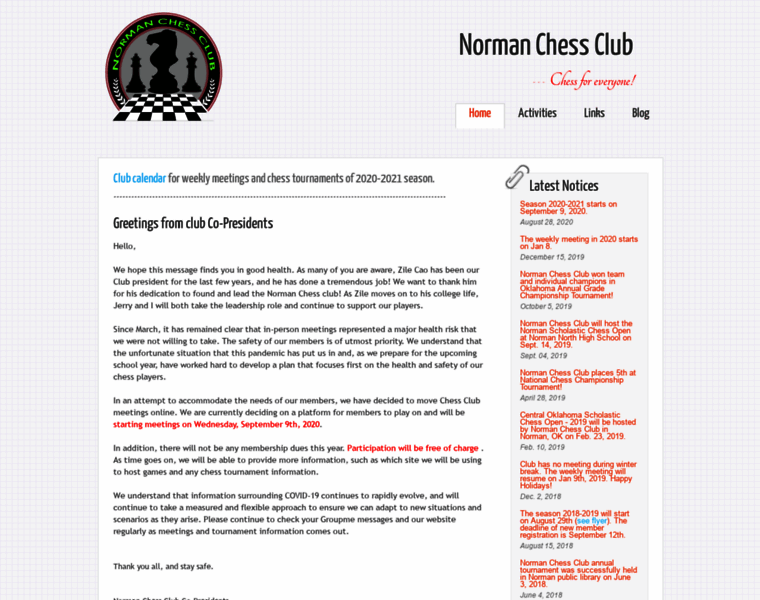 Normanchess.org thumbnail