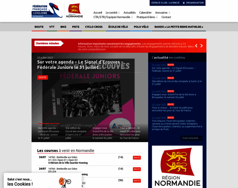 Normandiecyclisme.fr thumbnail