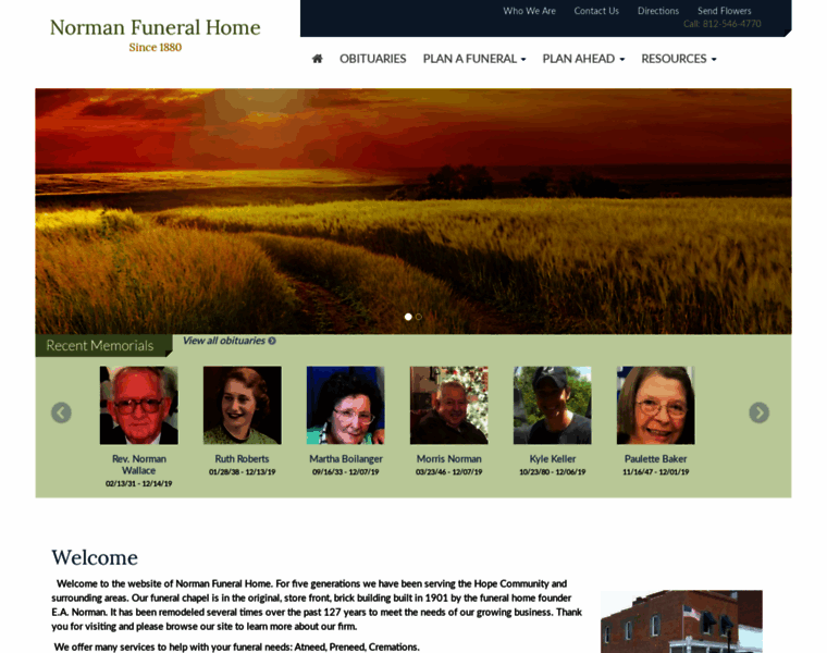 Normanfuneralhome.net thumbnail
