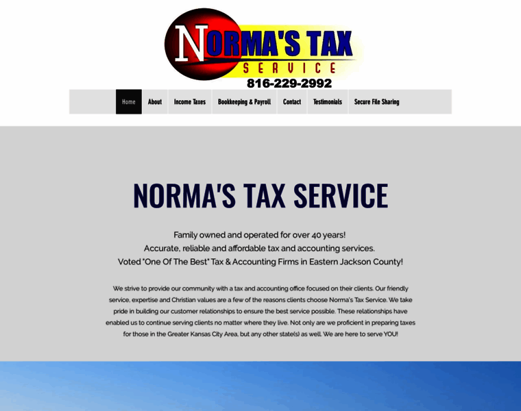 Normastaxservice.com thumbnail