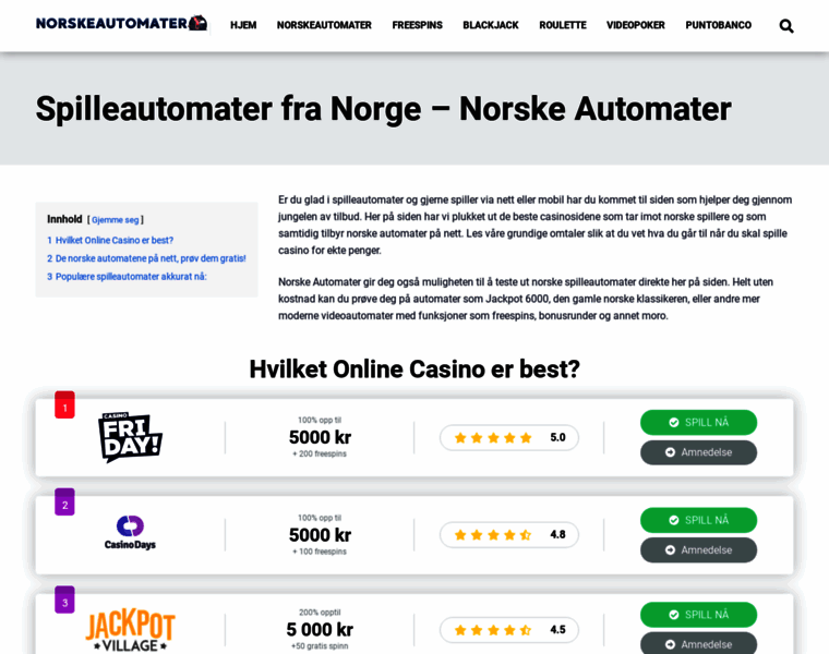 Norskeautomater.net thumbnail