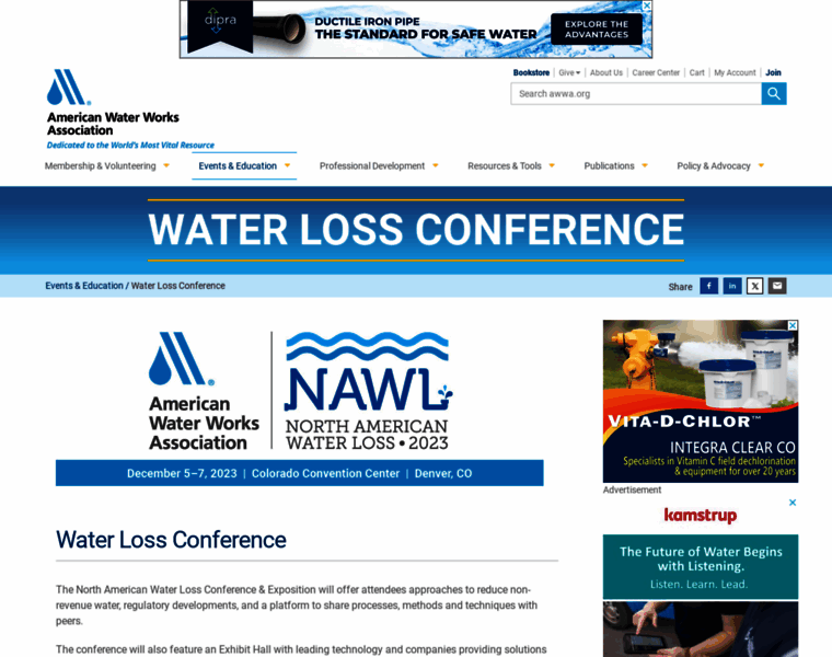 Northamericanwaterloss.org thumbnail