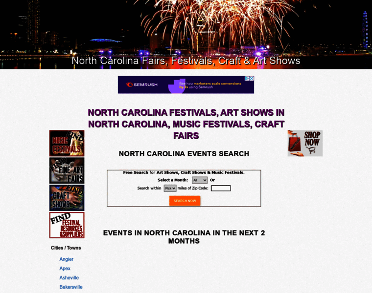 Northcarolinafairsandfestivals.net thumbnail