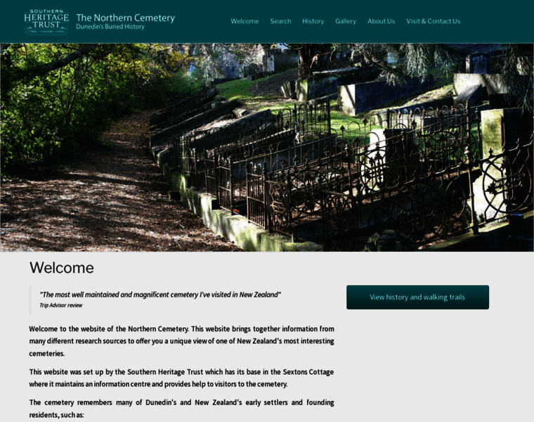 Northerncemetery.org.nz thumbnail