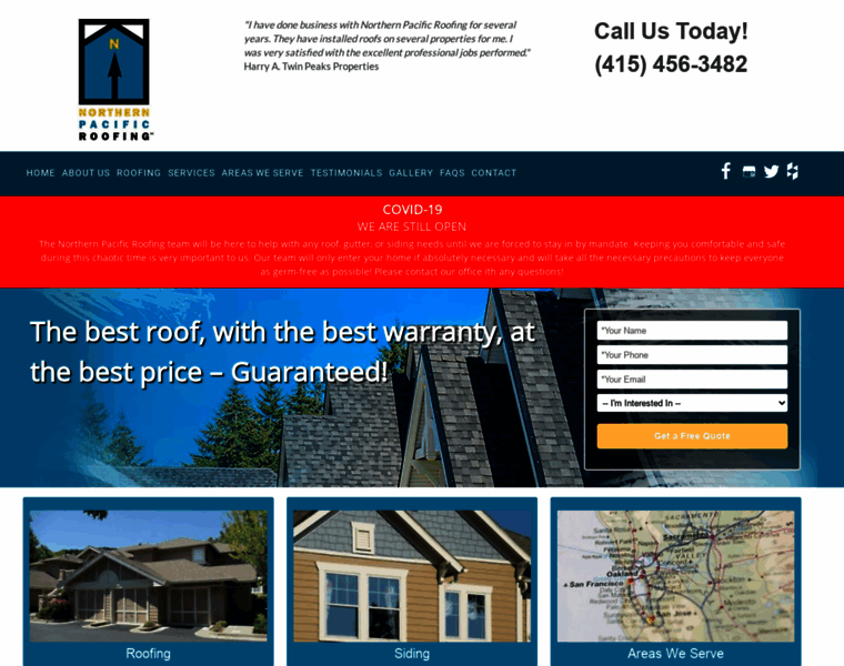 Northernpacificroofing.com thumbnail