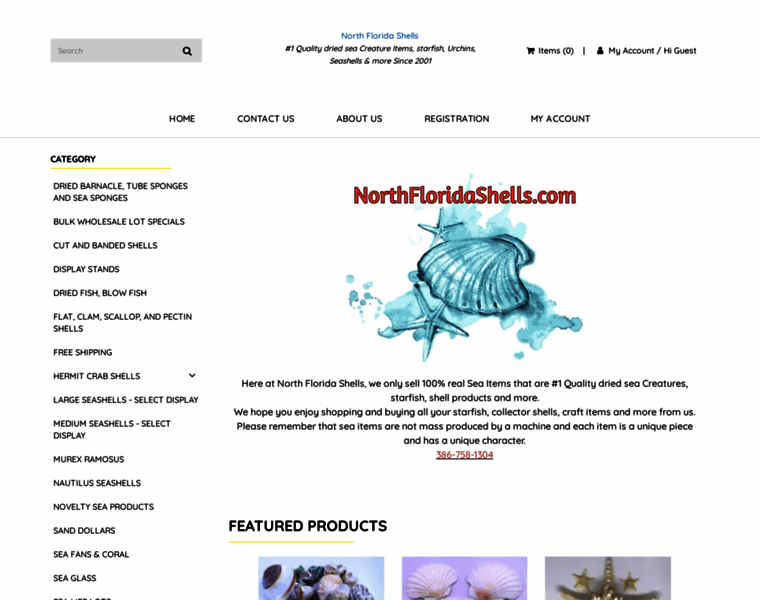 Northfloridashells.com thumbnail