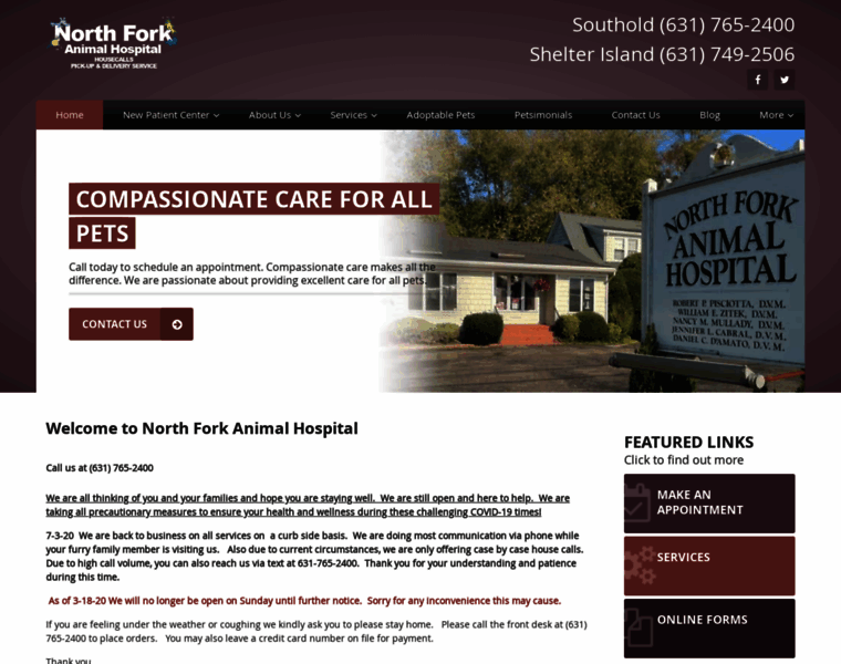 Northforkanimalhospital.com thumbnail