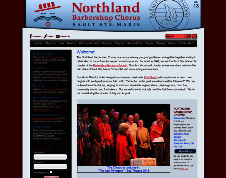 Northlandchorus.com thumbnail