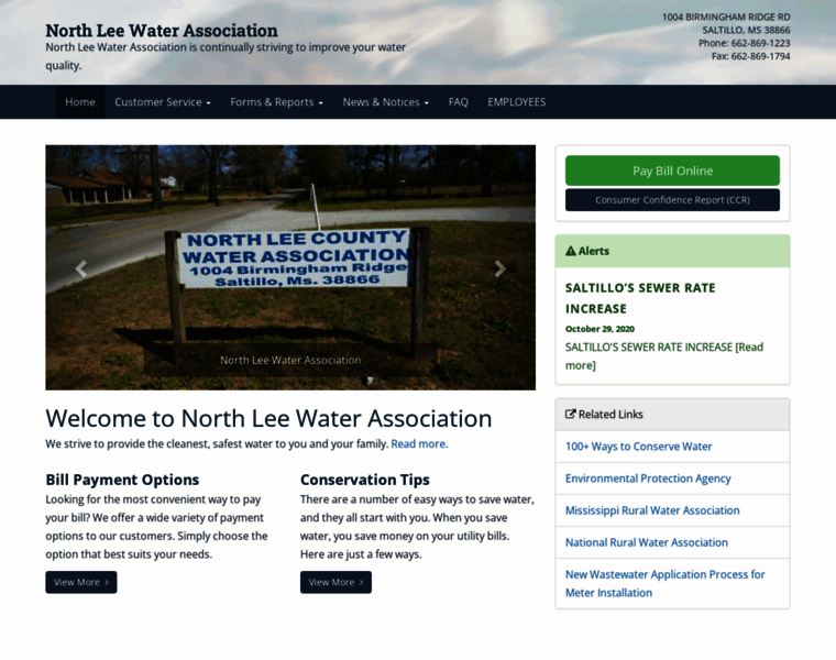 Northleewater.org thumbnail