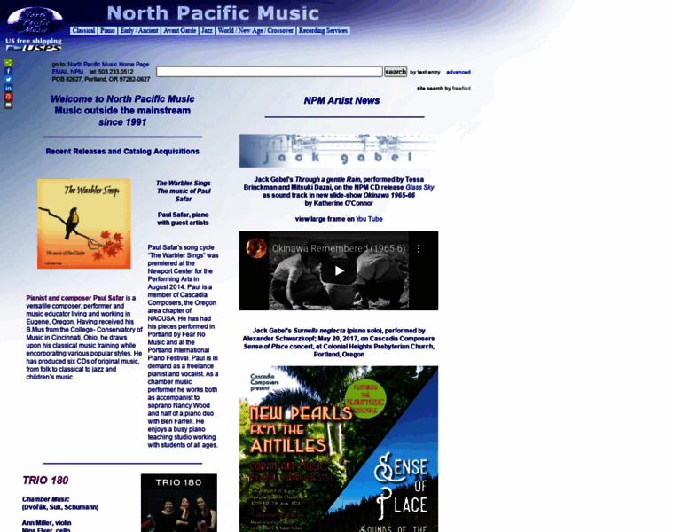 Northpacificmusic.com thumbnail