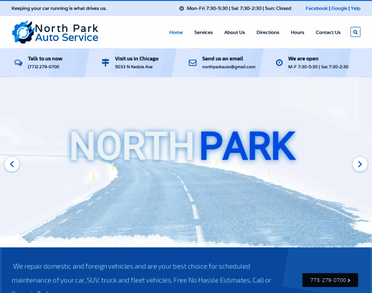 Northparkautoservice.com thumbnail