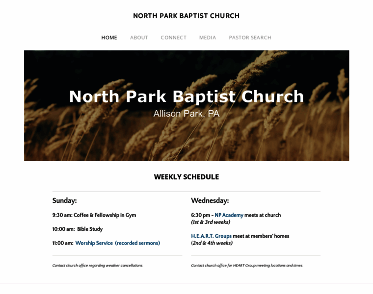 Northparkbaptistchurch.org thumbnail