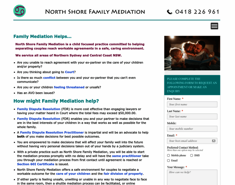Northshorefamilymediation.com.au thumbnail