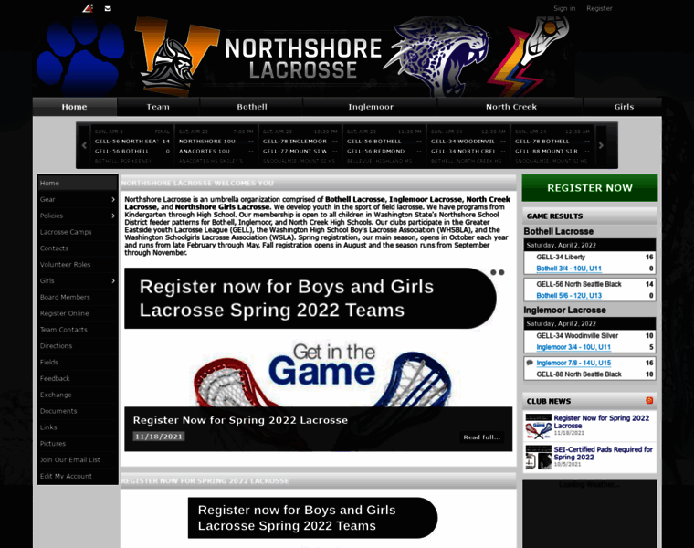 Northshorelacrosseclub.com thumbnail