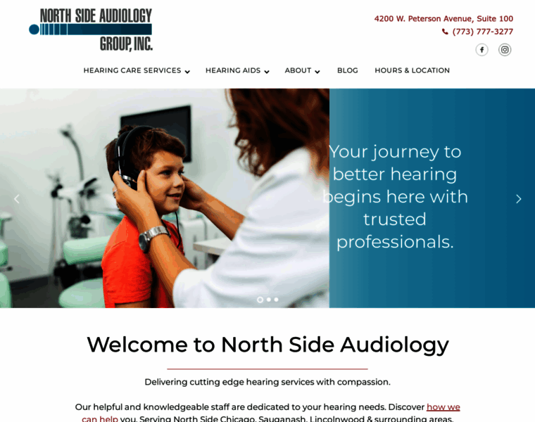 Northsideaudiology.com thumbnail