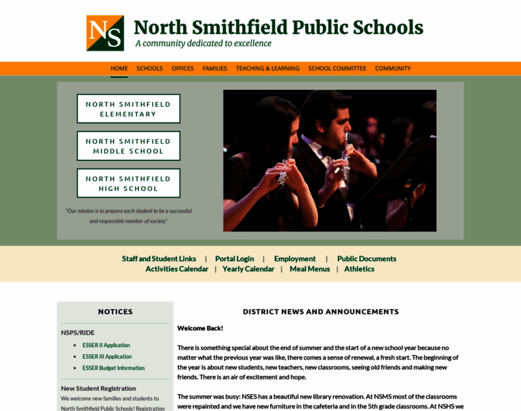 Northsmithfieldschools.com thumbnail