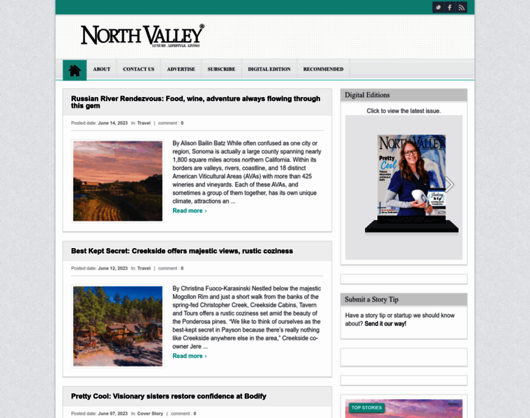 Northvalleymagazine.com thumbnail