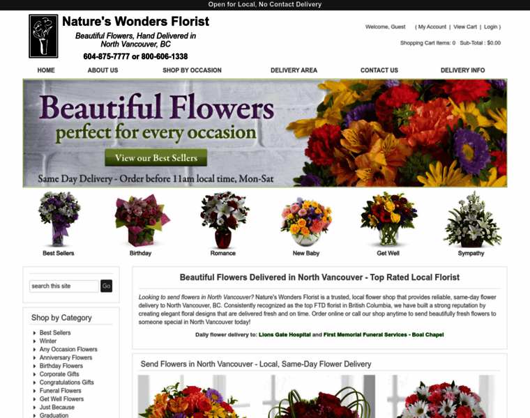 Northvancouverflowers.com thumbnail