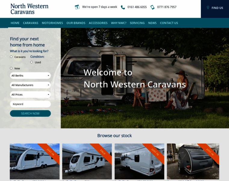 Northwesterncaravans.co.uk thumbnail