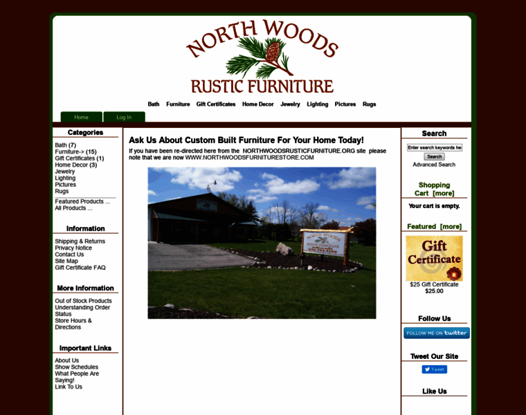 Northwoodsfurniturestore.com thumbnail