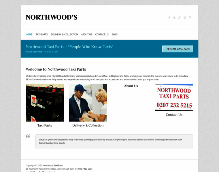 Northwoodtaxiparts.com thumbnail