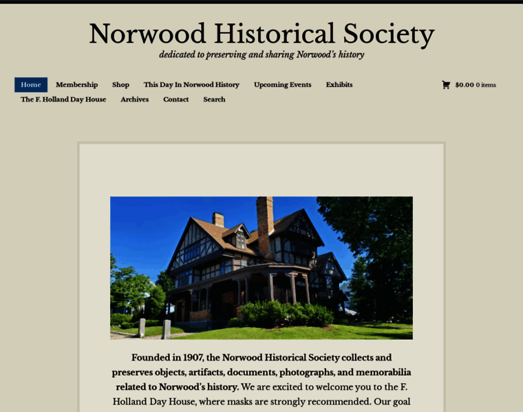 Norwoodhistoricalsociety.org thumbnail